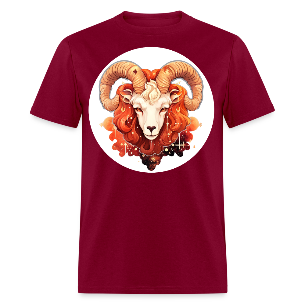 Men's Symbol Aries Classic T-Shirt - burgundy