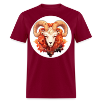 Thumbnail for Men's Symbol Aries Classic T-Shirt - burgundy