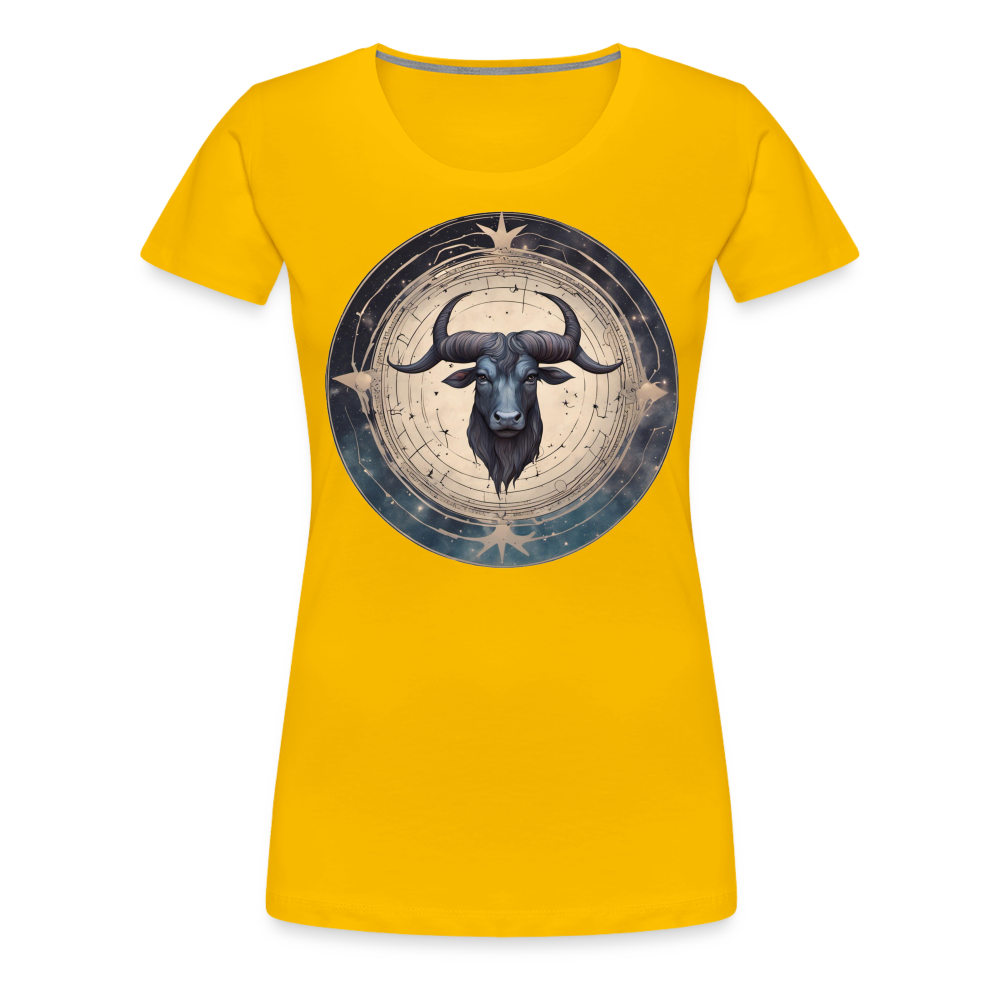 Women’s Mythical Taurus Premium T-Shirt - sun yellow