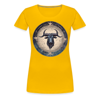 Thumbnail for Women’s Mythical Taurus Premium T-Shirt - sun yellow