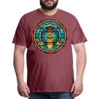 Thumbnail for Men's Mosaic Libra Premium T-Shirt - heather burgundy