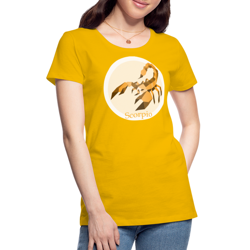 Women’s Mosaic Scorpio Premium T-Shirt - sun yellow