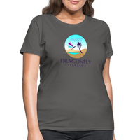 Thumbnail for Women's Dragonfly Oasis V.1 Capricorn T-Shirt - charcoal