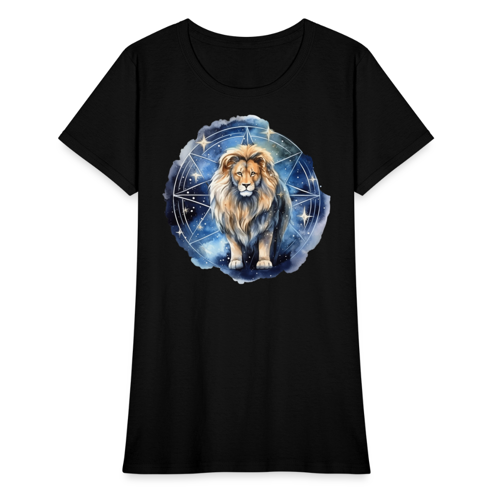 Women's Mythical Leo T-Shirt - black