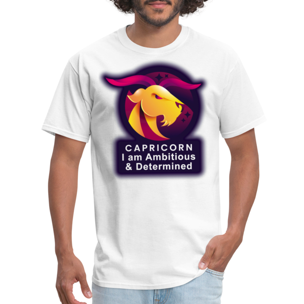 Men's Glow Capricorn Classic T-Shirt - white