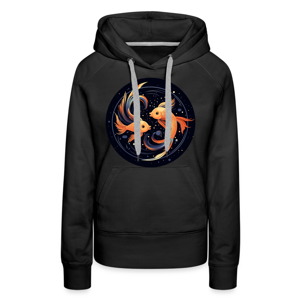 Women’s Mystic Pisces Premium Hoodie - black