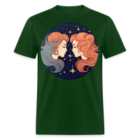 Thumbnail for Men's Mystic Gemini Classic T-Shirt - forest green