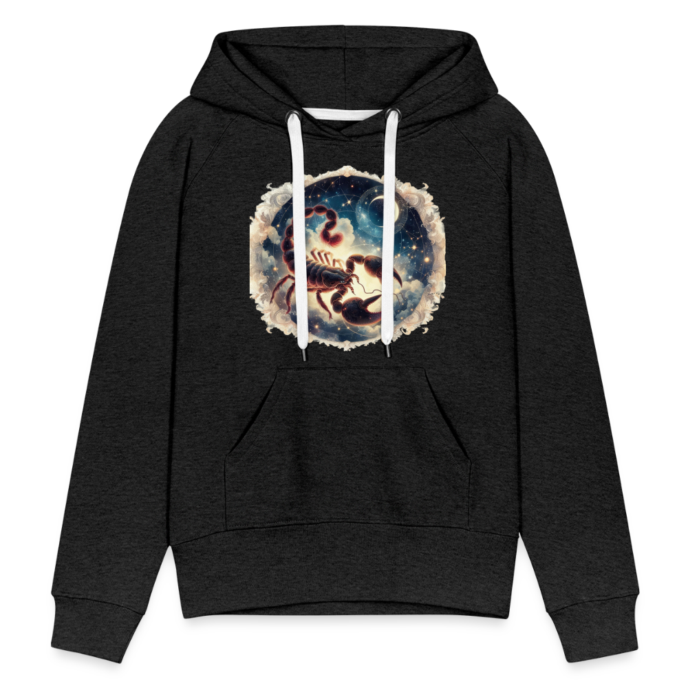 Women’s Mythical Scorpio Premium Hoodie - charcoal grey