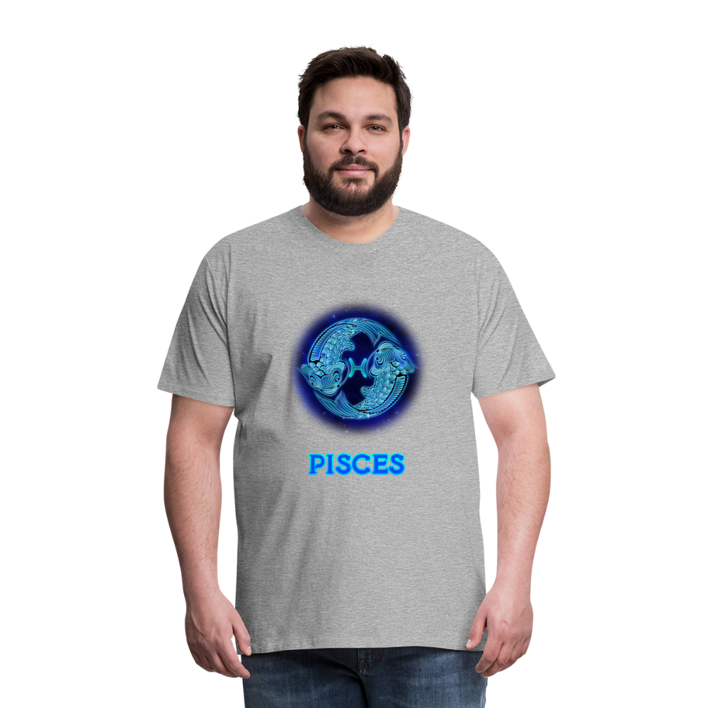 Men's Pisces Premium T-Shirt - heather gray