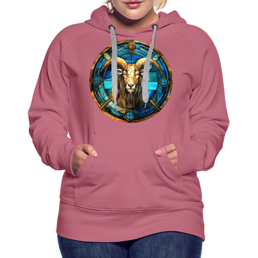 Women’s Mosaic Capricorn Premium Hoodie - mauve