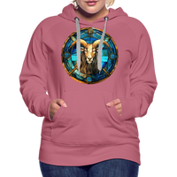 Thumbnail for Women’s Mosaic Capricorn Premium Hoodie - mauve