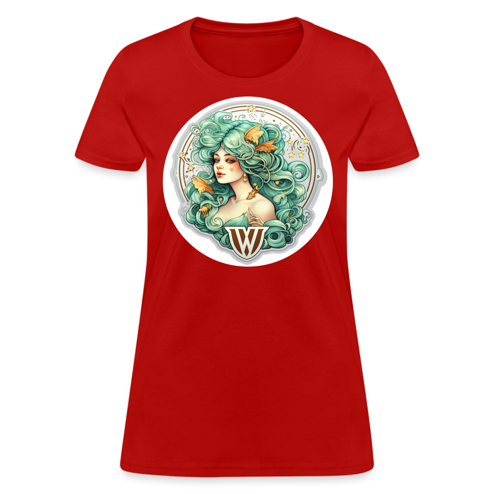 Women's Symbol Virgo T-Shirt - red