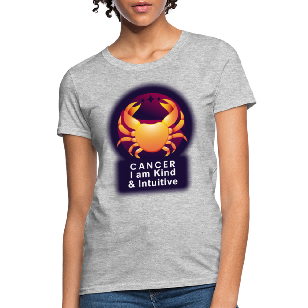 Women's Glow Cancer T-Shirt - heather gray