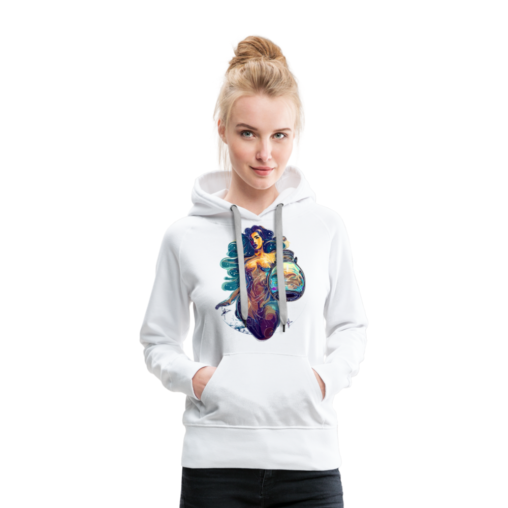 Women’s Mythical Aquarius Premium Hoodie - white