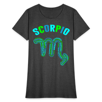 Thumbnail for Women's Power Words Scorpio T-Shirt - heather black