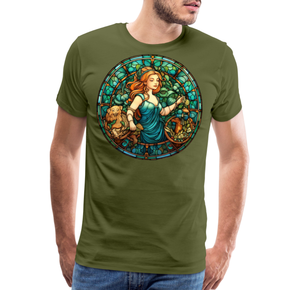 Men's Mosaic Virgo Premium T-Shirt - olive green