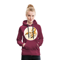 Thumbnail for Women’s Mosaic Scorpio Premium Hoodie - burgundy