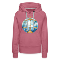 Thumbnail for Women’s Mythical Libra Premium Hoodie - mauve