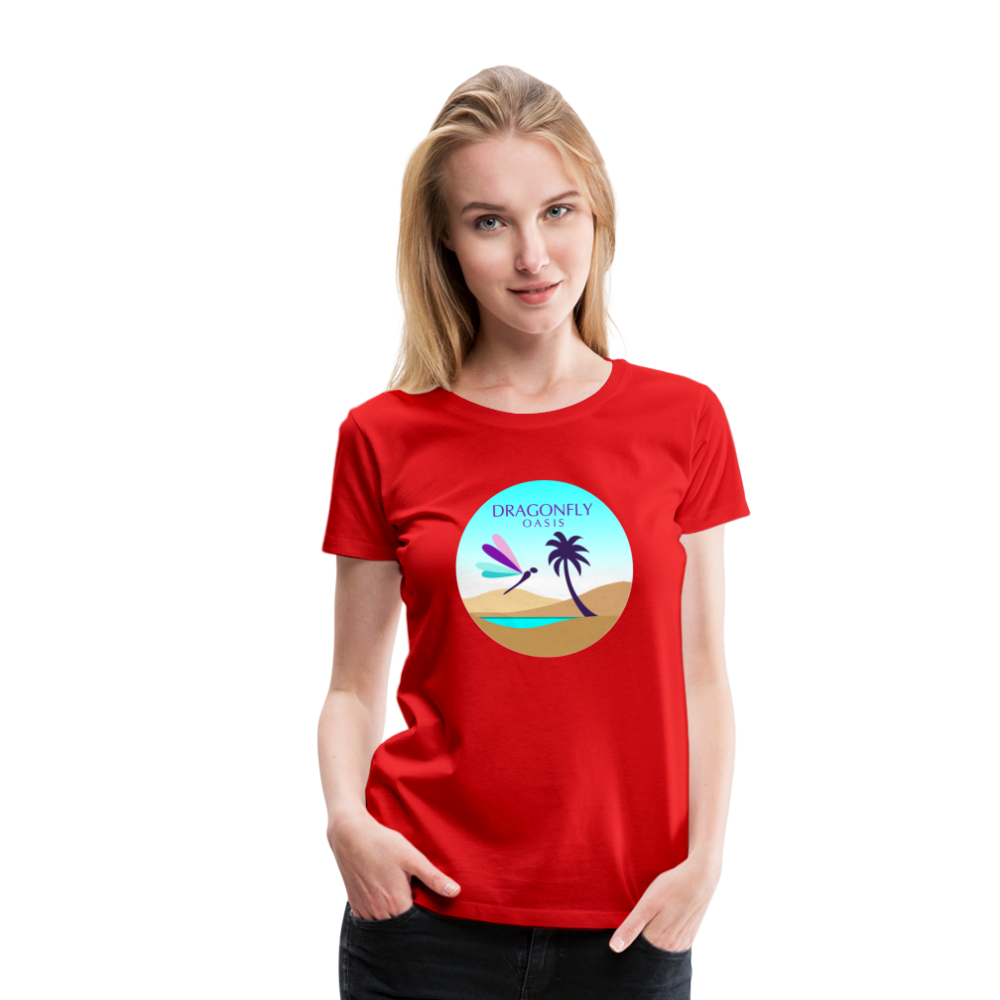 Women's Dragonfly Oasis V.2 Premium T-Shirt - red