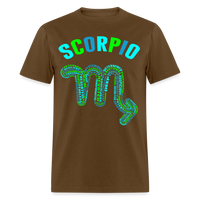 Thumbnail for Men's Power Words Scorpio Classic T-Shirt - brown