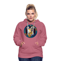 Thumbnail for Women’s Mythical Capricorn Premium Hoodie - mauve