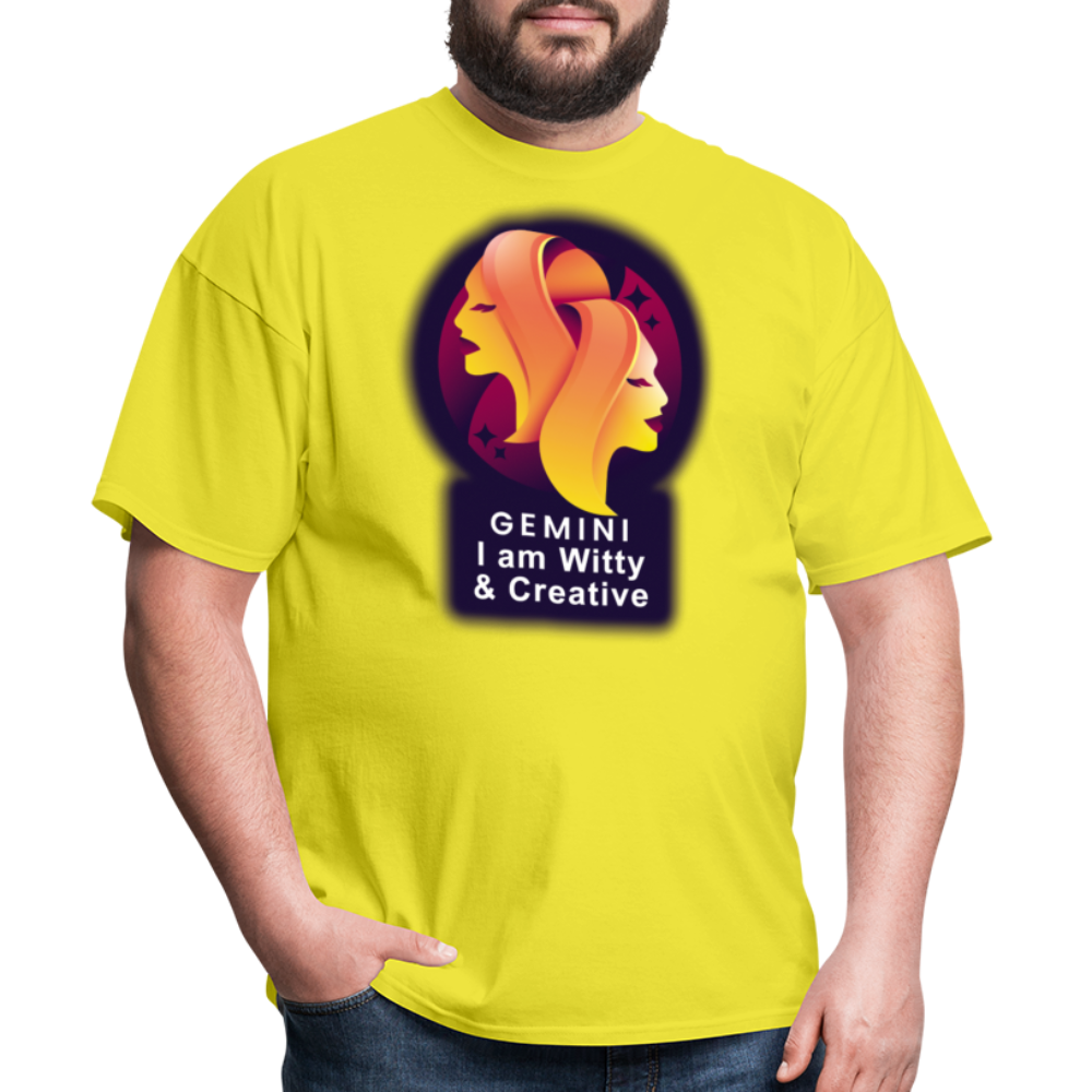 Men's Glow Gemini Classic T-Shirt - yellow