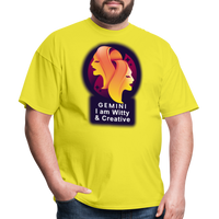 Thumbnail for Men's Glow Gemini Classic T-Shirt - yellow