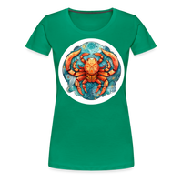 Thumbnail for Women’s Symbol Cancer Premium T-Shirt - kelly green