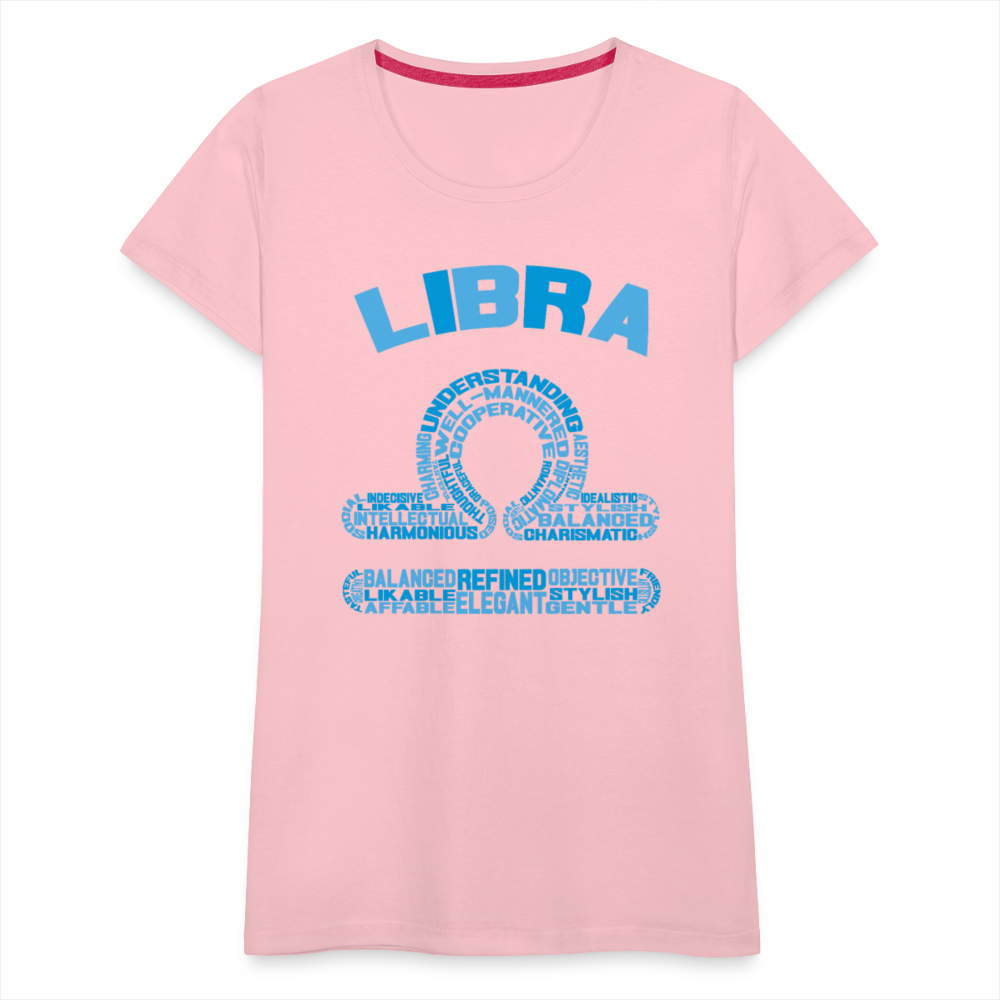 Women's Power Words Libra Premium T-Shirt - pink