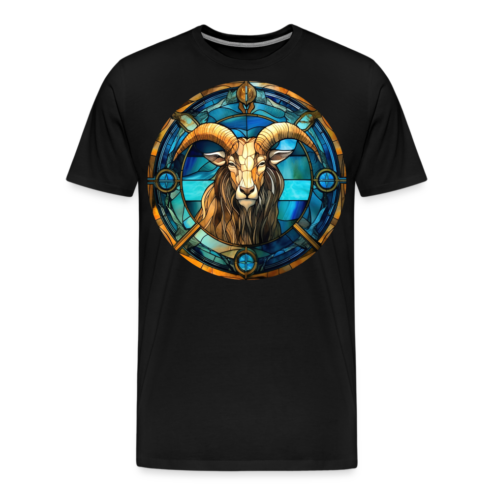 Men's Mosaic Capricorn Premium T-Shirt - black