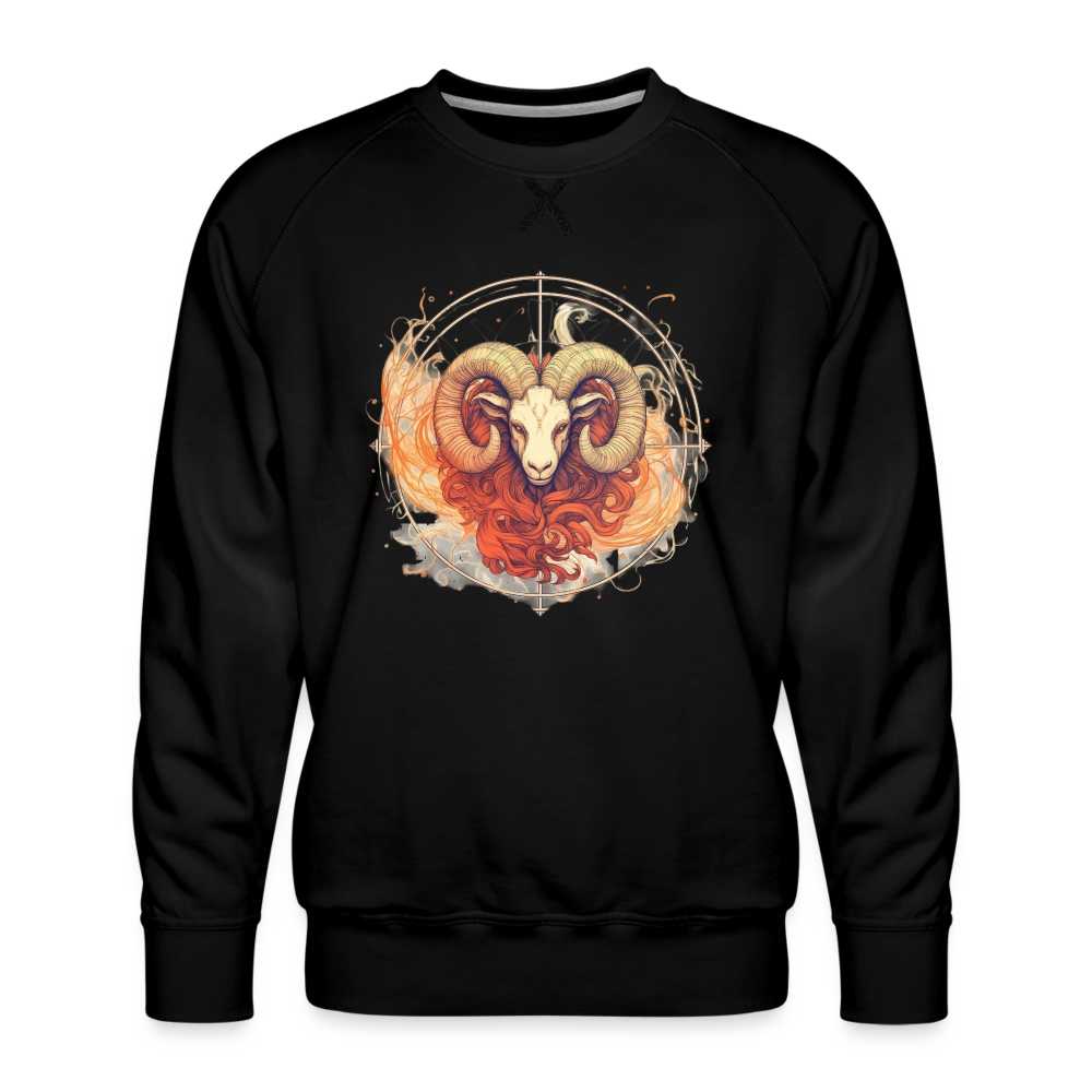 Men’s Mythical Aries Premium Sweatshirt - black