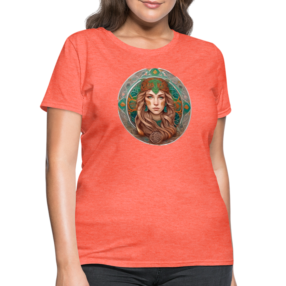 Women's Mythical Virgo T-Shirt - heather coral