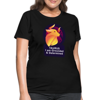 Thumbnail for Women's Glow Taurus T-Shirt - black