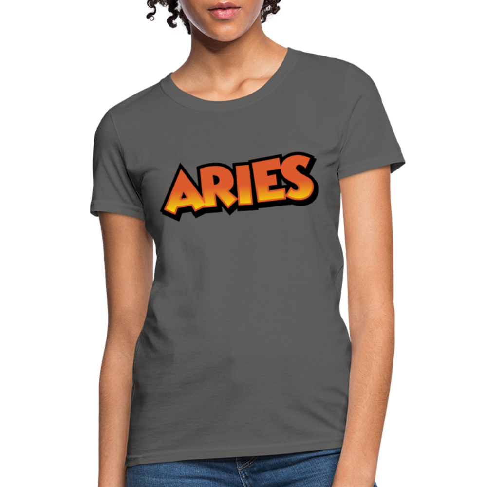 Women's Aries New Design T-Shirt - charcoal