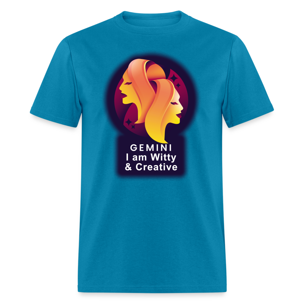 Men's Glow Gemini Classic T-Shirt - turquoise