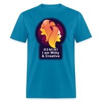 Thumbnail for Men's Glow Gemini Classic T-Shirt - turquoise