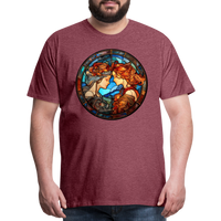 Thumbnail for Men's Mosaic Gemini Premium T-Shirt - heather burgundy