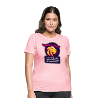 Thumbnail for Women's Glow Capricorn T-Shirt - pink