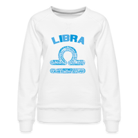 Thumbnail for Women's Power Words Libra Premium Sweatshirt - white