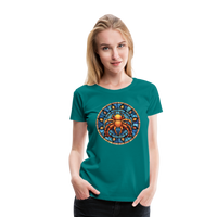 Thumbnail for Women’s Mosaic Cancer Premium T-Shirt - teal