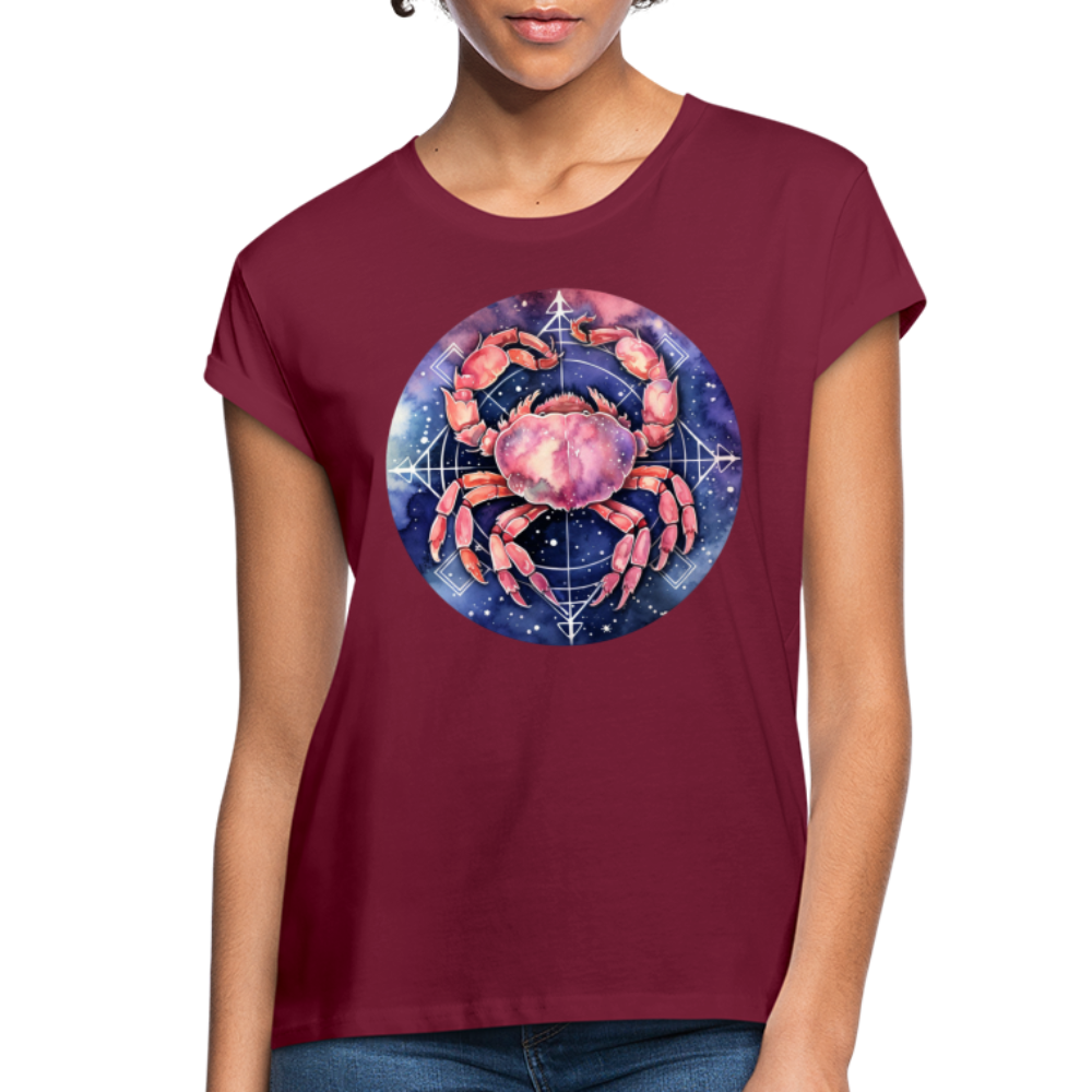 Women's Mythical Cancer Relaxed Fit T-Shirt - burgundy