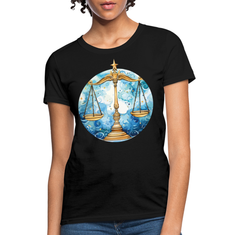 Women's Mythical Libra T-Shirt - black