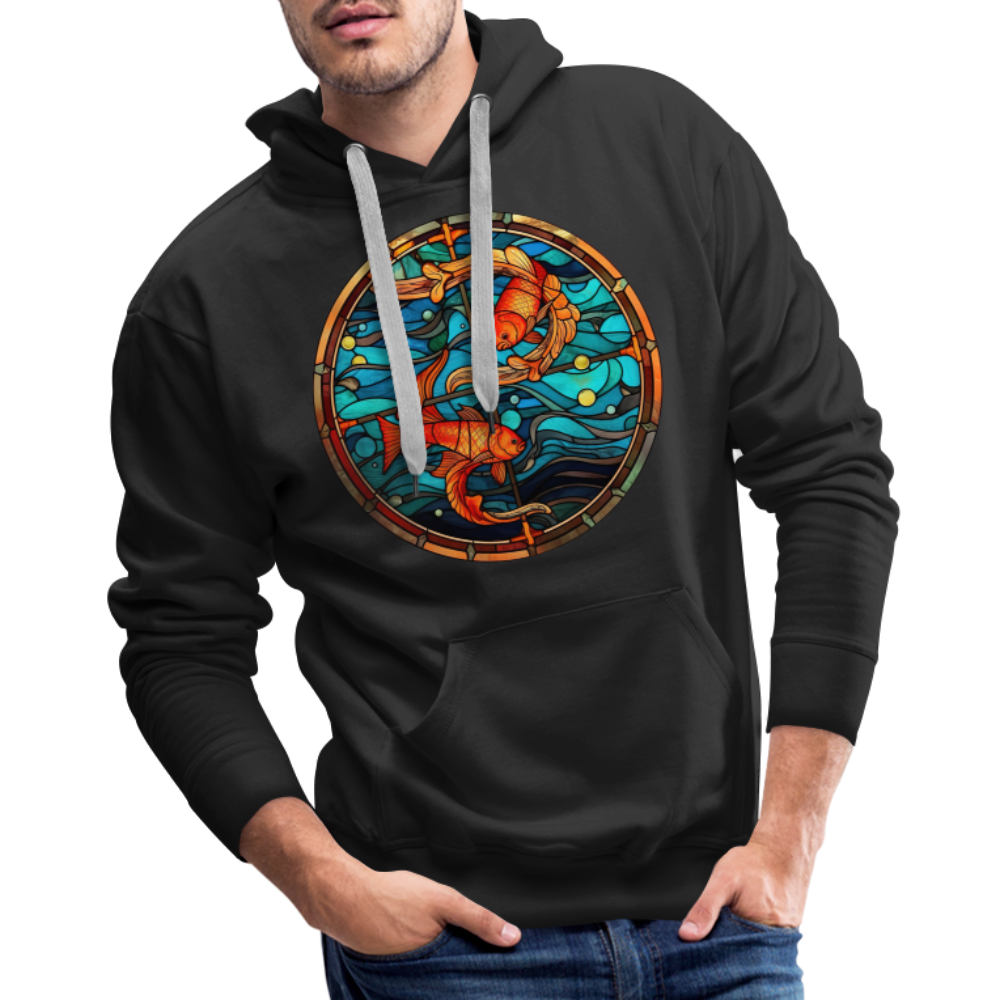 Men’s Mosaic Pisces Premium Hoodie - black