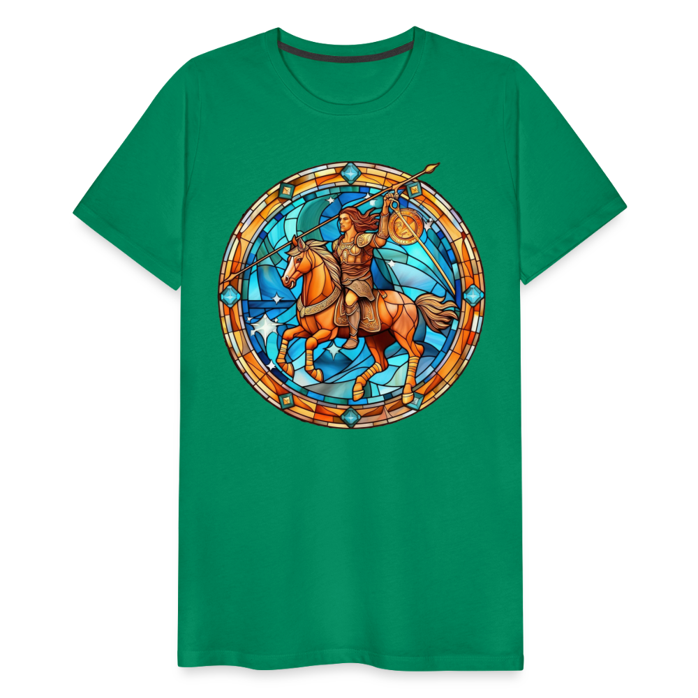 Men's Mosaic Sagittarius Premium T-Shirt - kelly green