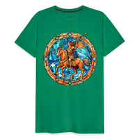 Thumbnail for Men's Mosaic Sagittarius Premium T-Shirt - kelly green