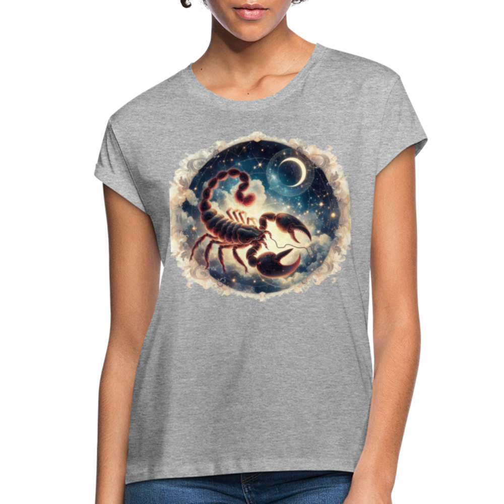 Women's Neon Scorpio Relaxed Fit T-Shirt - heather gray