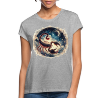 Thumbnail for Women's Neon Scorpio Relaxed Fit T-Shirt - heather gray