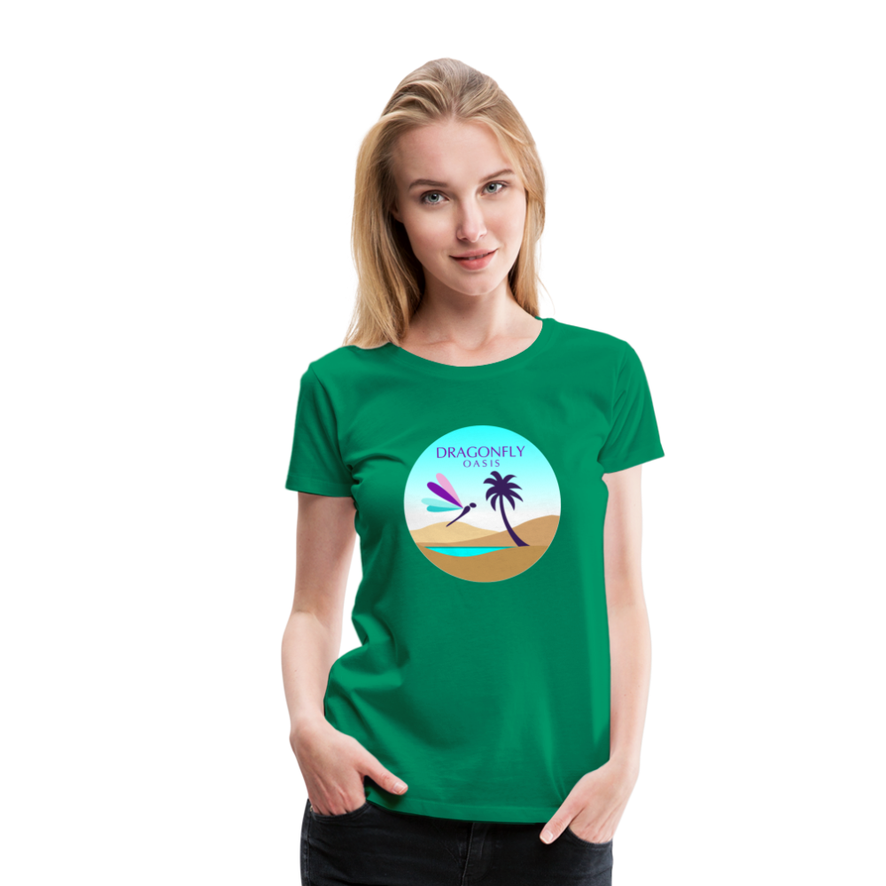 Women's Dragonfly Oasis V.2 Premium T-Shirt - kelly green