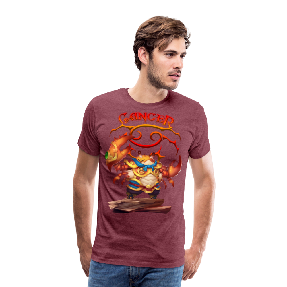 Men's Astral Cancer Premium T-Shirt - heather burgundy