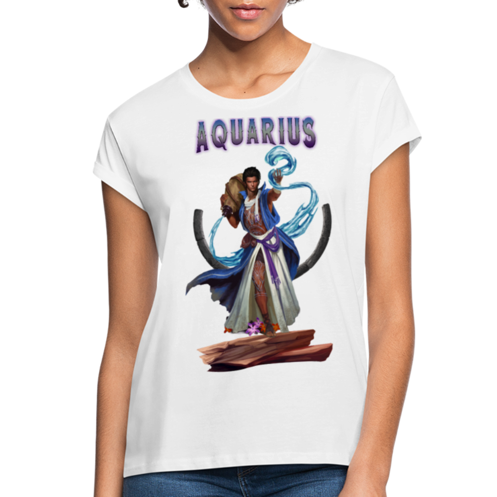 Women's Aquarius Relaxed Fit T-Shirt - white